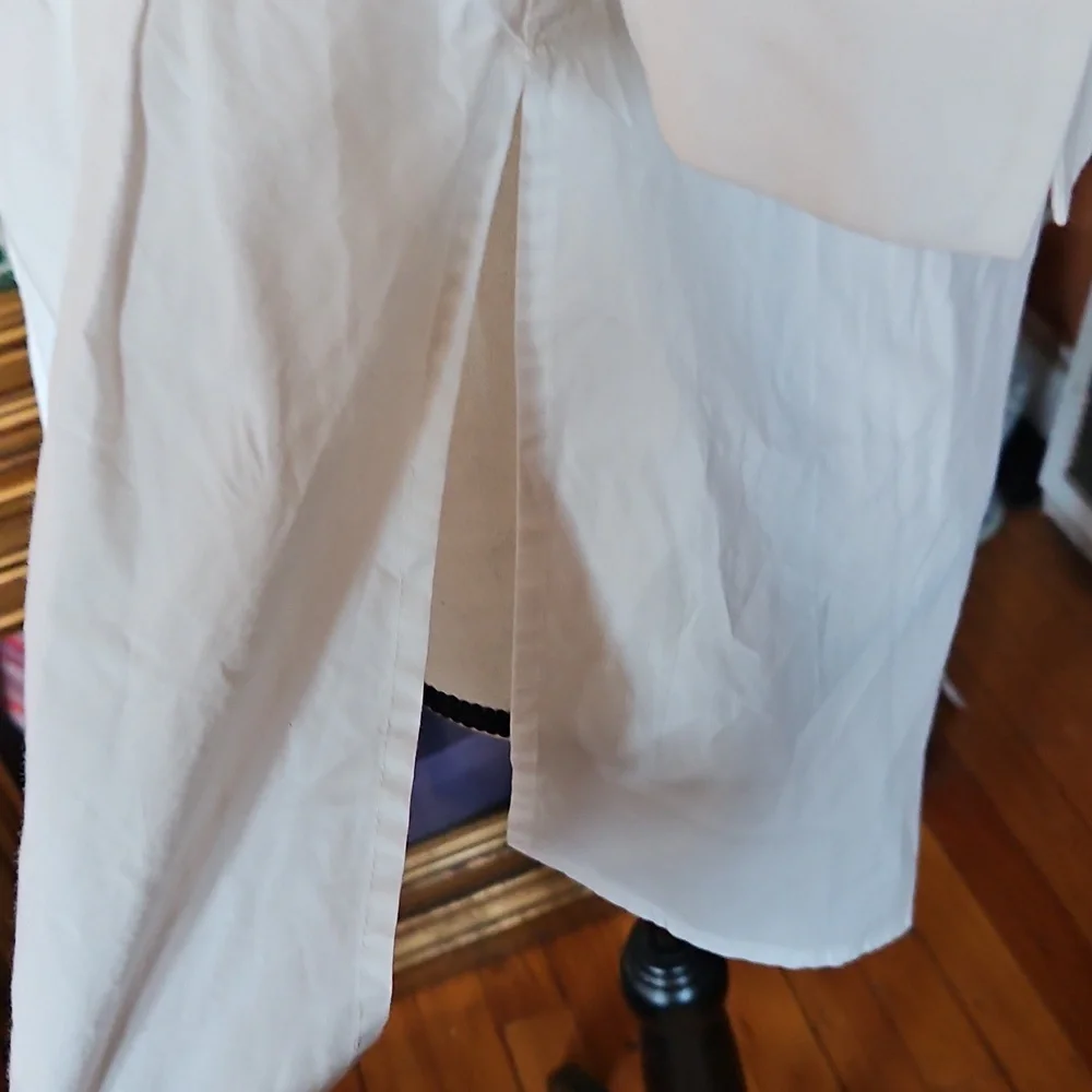 By Anthropologie Square Neck Puff Sleeve Tunic Blouse